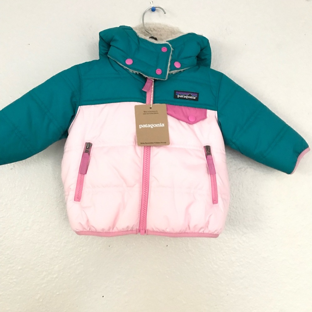 Patagonia Kids Jacket - Teal and Pink
